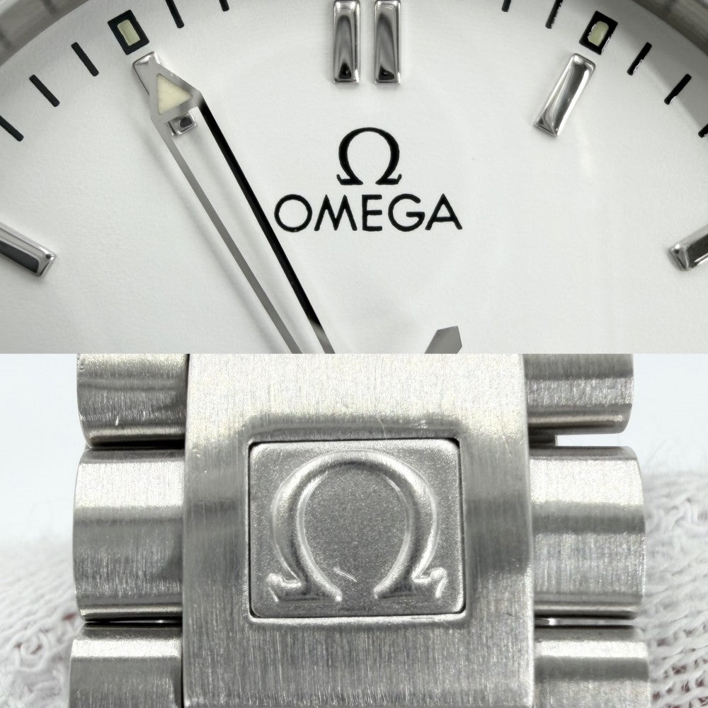 OMEGA オメガ 腕時計 cal.1108 AT ホワイト文字盤 デイト
 166.0312 自動巻き ステンレススチール メンズ【中古品】