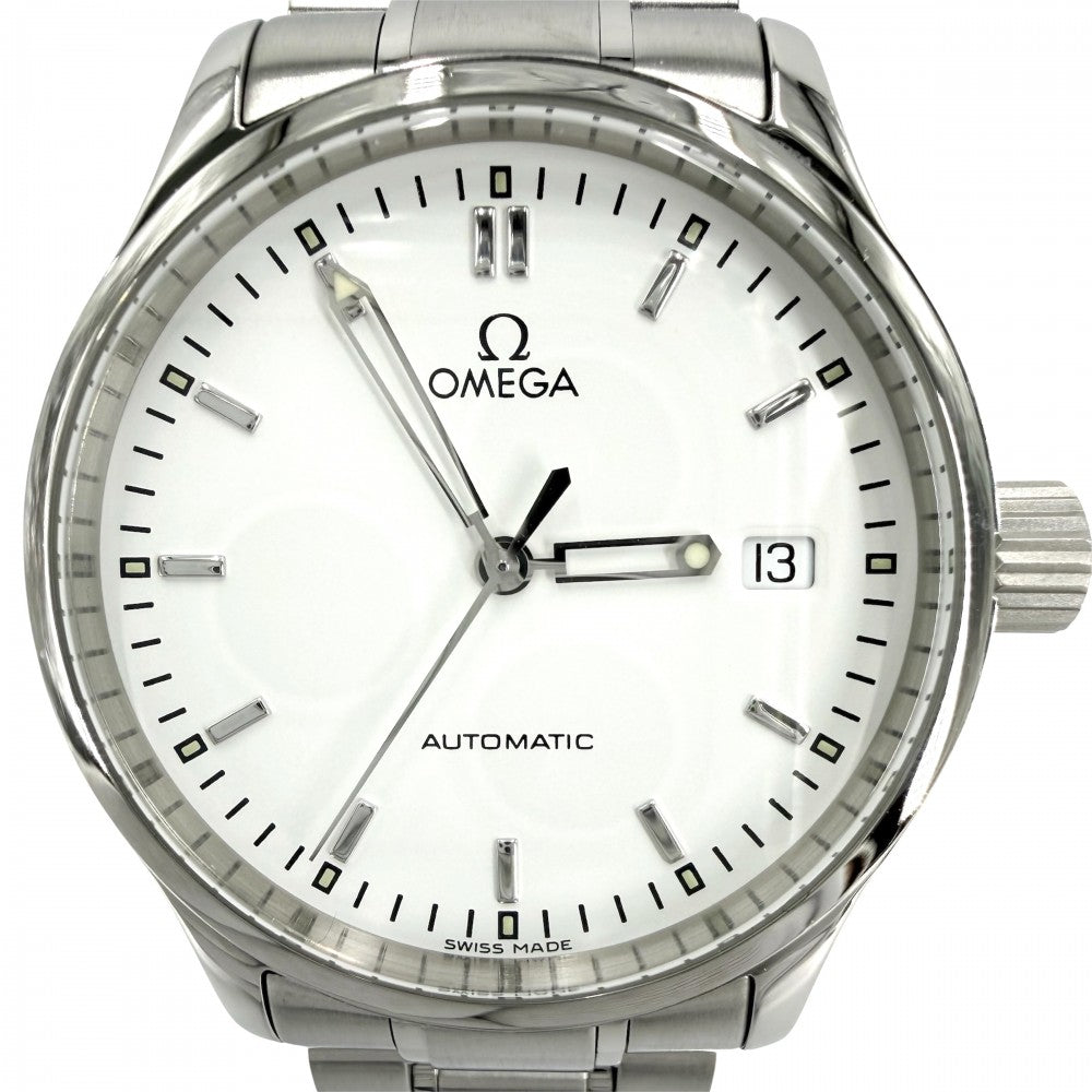 OMEGA オメガ 腕時計 cal.1108 AT ホワイト文字盤 デイト
 166.0312 自動巻き ステンレススチール メンズ【中古品】