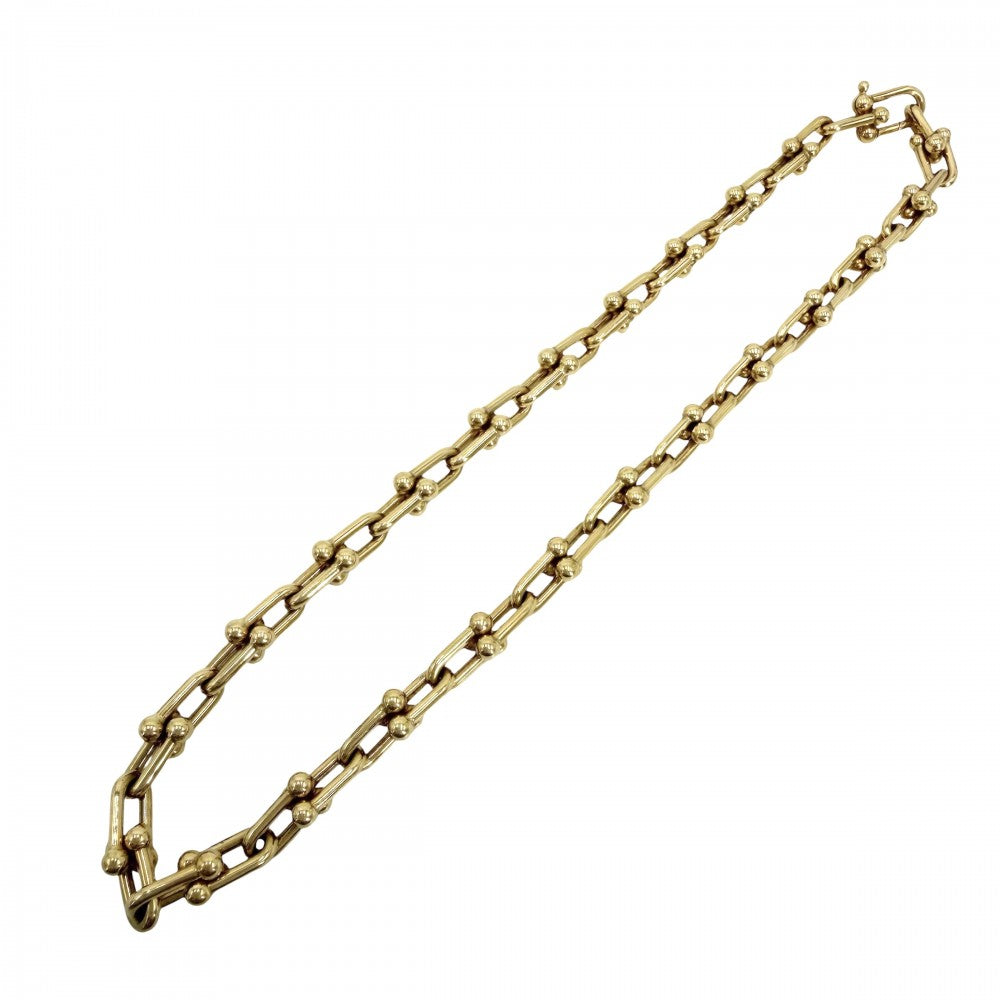 TIFFANY&Co. ティファニー ネックレス ハードウェア ミディアムリンク ジュエリー アクセサリー Au750 18金YG K18イエローゴールド レディース 約55.1g【中古品】