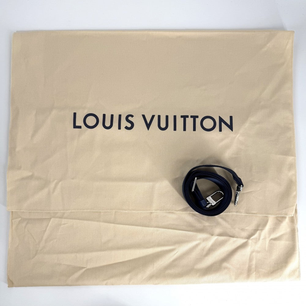 LOUIS VUITTON ルイヴィトン 2WAY モノグラムウォーターカラー ウィークエンド トートGM ハンドバッグ ショルダーバッグ M45755 ブルー 青 ホワイト 白 シルバー金具 メンズ【中古品】