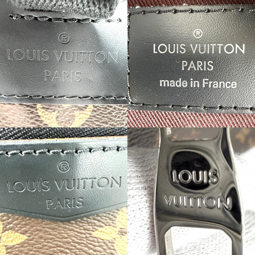 LOUIS VUITTON ルイヴィトン リュック ジョッシュNV バックパック M41530 モノグラムマカサー ブラウン 茶 ブラック 黒 シルバー金具 ユニセックス【中古品】