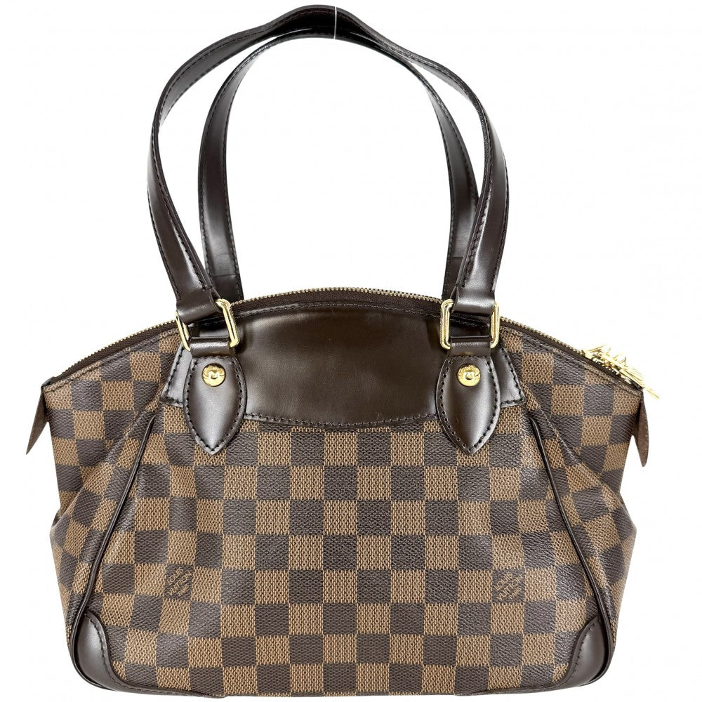 LOUIS VUITTON ルイヴィトン ハンドバッグ ヴェローナPM N41117 ダミエキャンバス ブラウン 茶 ゴールド金具 レディース【中古品】