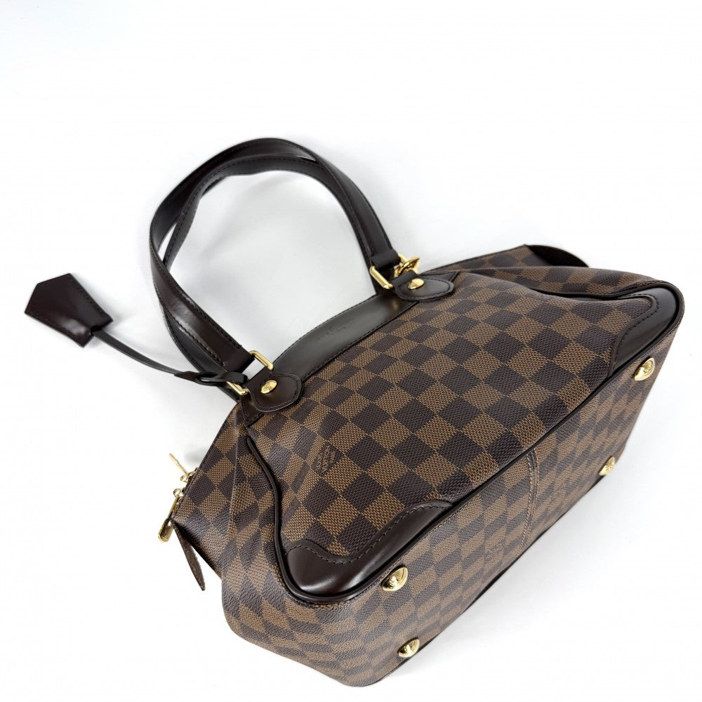 LOUIS VUITTON ルイヴィトン ハンドバッグ ヴェローナPM N41117 ダミエキャンバス ブラウン 茶 ゴールド金具 レディース【中古品】