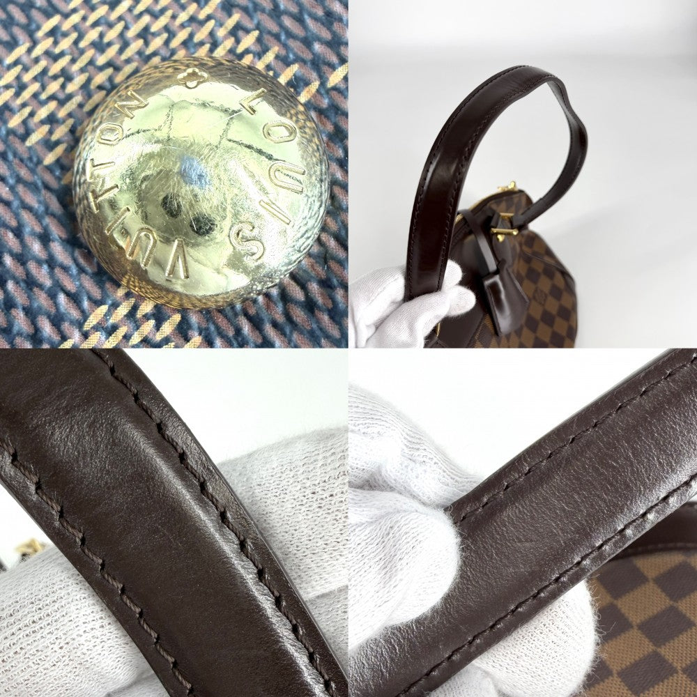 LOUIS VUITTON ルイヴィトン ハンドバッグ ヴェローナPM N41117 ダミエキャンバス ブラウン 茶 ゴールド金具 レディース【中古品】