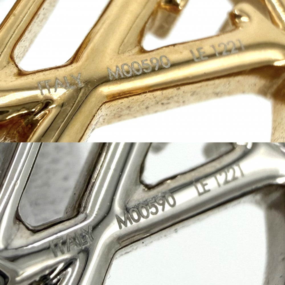LOUIS VUITTON ルイヴィトン ヘアアクセサリー ベイビールイーズ バレッタ 小物 ファッションアイテム M00590 シルバー ゴールド レディース【中古品】