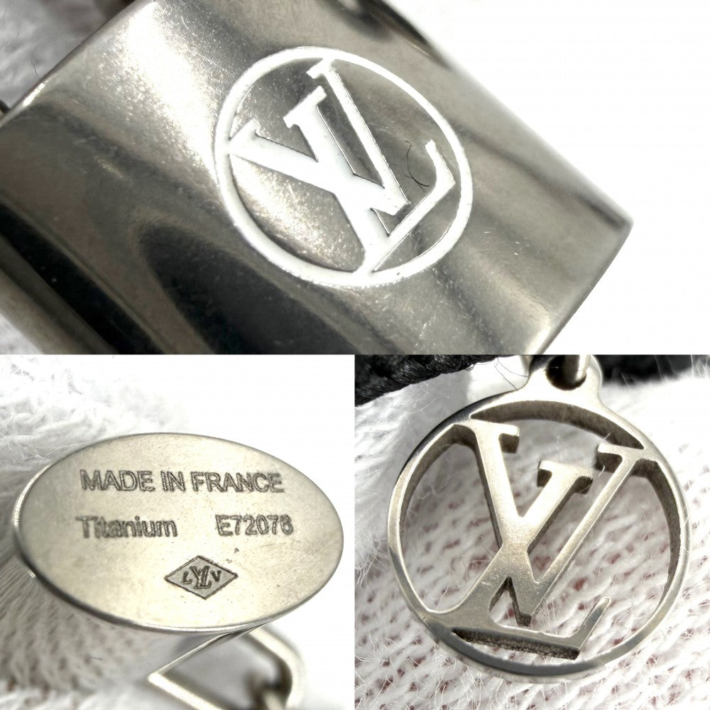 LOUIS VUITTON ルイヴィトン ブレスレット ブラスレ ロックイット ドゥドゥ アクセサリー Q95864 ブラック 黒 シルバー メンズ 約2.8g【中古品】