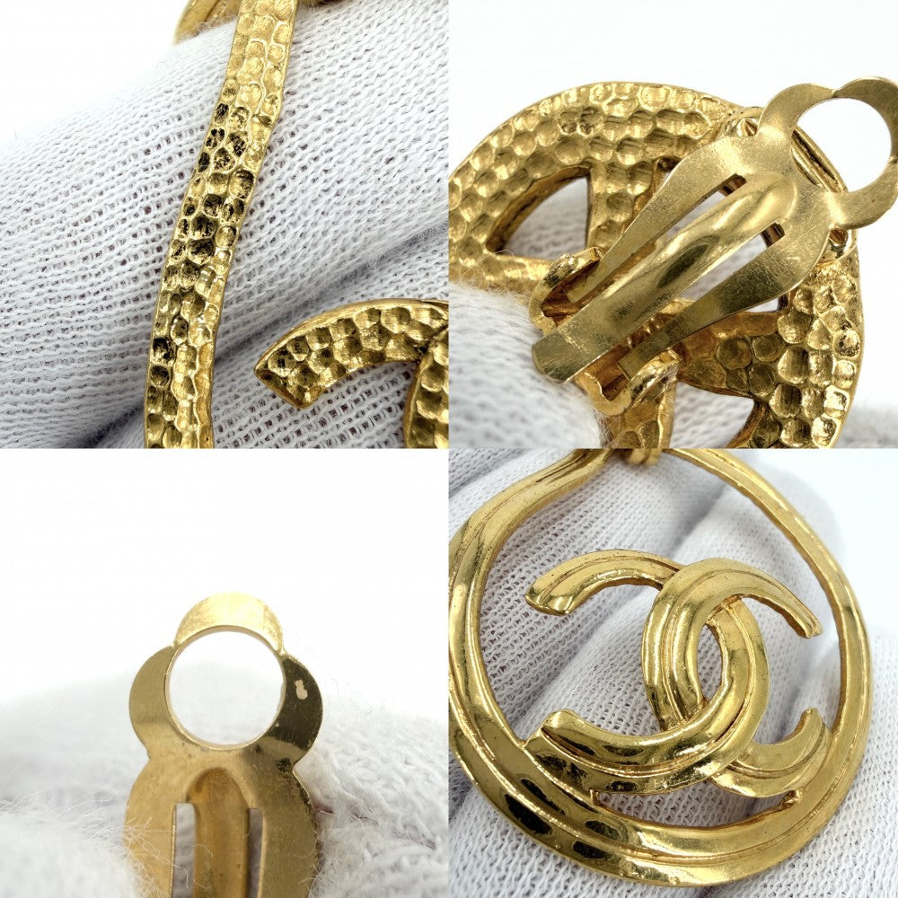 CHANEL シャネル イヤリング ココマーク アクセサリー ヴィンテージ スイング GP 96P ゴールド レディース 約25.6g 1996年【中古品】