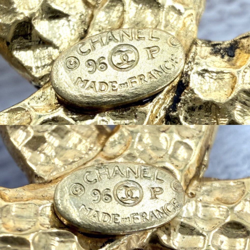 CHANEL シャネル イヤリング ココマーク アクセサリー ヴィンテージ スイング GP 96P ゴールド レディース 約25.6g 1996年【中古品】