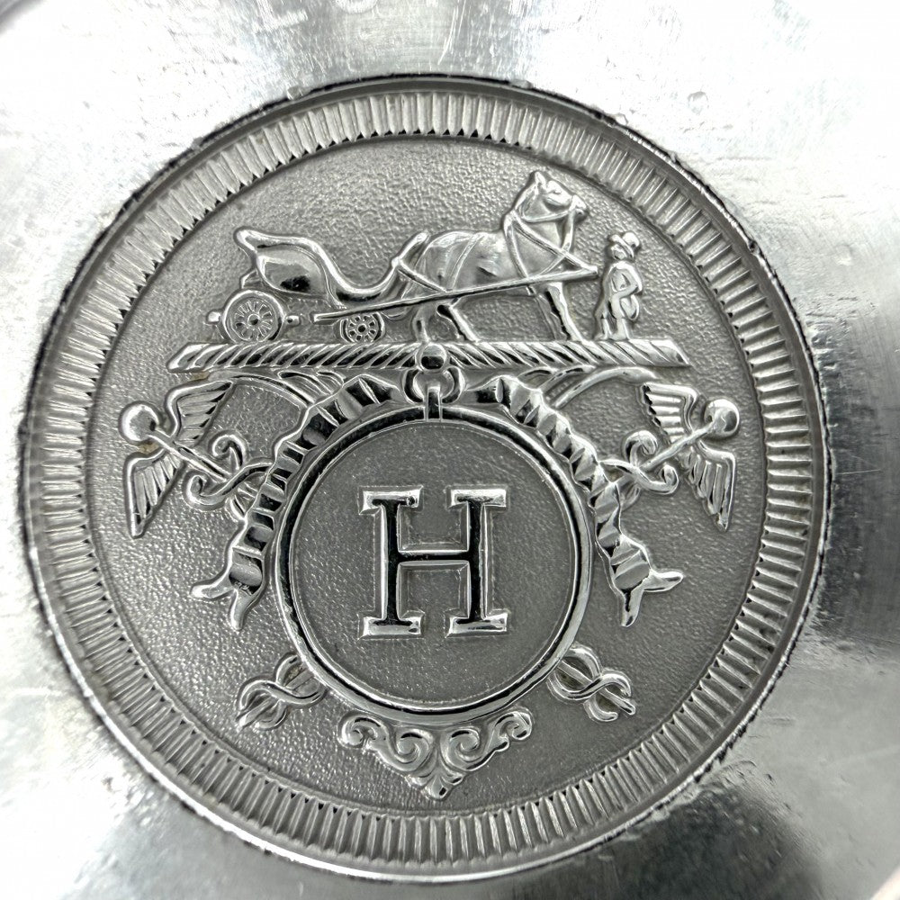 HERMES エルメス 腕時計 クリッパー アラビア デイト SS 電池式 ホワイト文字盤 CL6.410 クオーツ ステンレススチール シェル シルバー レディース【中古品】