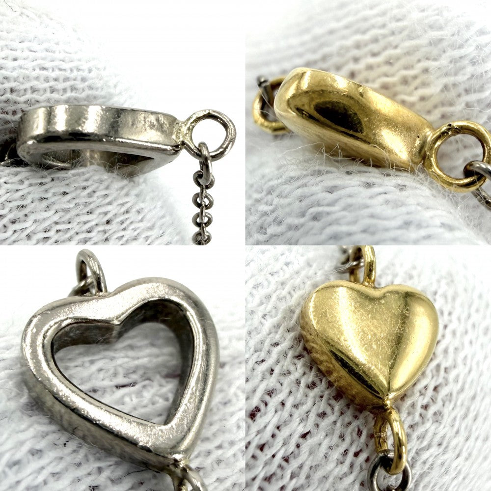 TIFFANY&Co. ティファニー ブレスレット マルチハート アクセサリー ジュエリー 18金YG WG Au750 K18イエローゴールド K18ホワイトゴールド レディース 約7.9g【中古品】