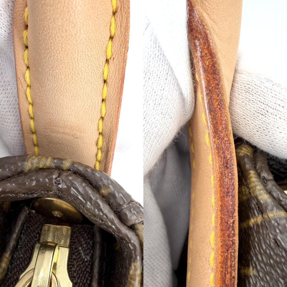 LOUIS VUITTON ルイヴィトン ハンドバッグ ルーピング MM M51146 モノグラムキャンバス ブラウン 茶 ゴールド金具 レディース【中古品】