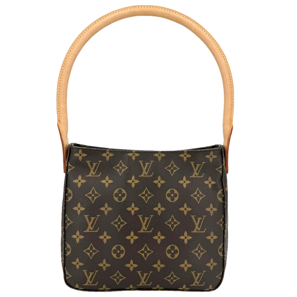 LOUIS VUITTON ルイヴィトン ハンドバッグ ルーピング MM M51146 モノグラムキャンバス ブラウン 茶 ゴールド金具 レディース【中古品】