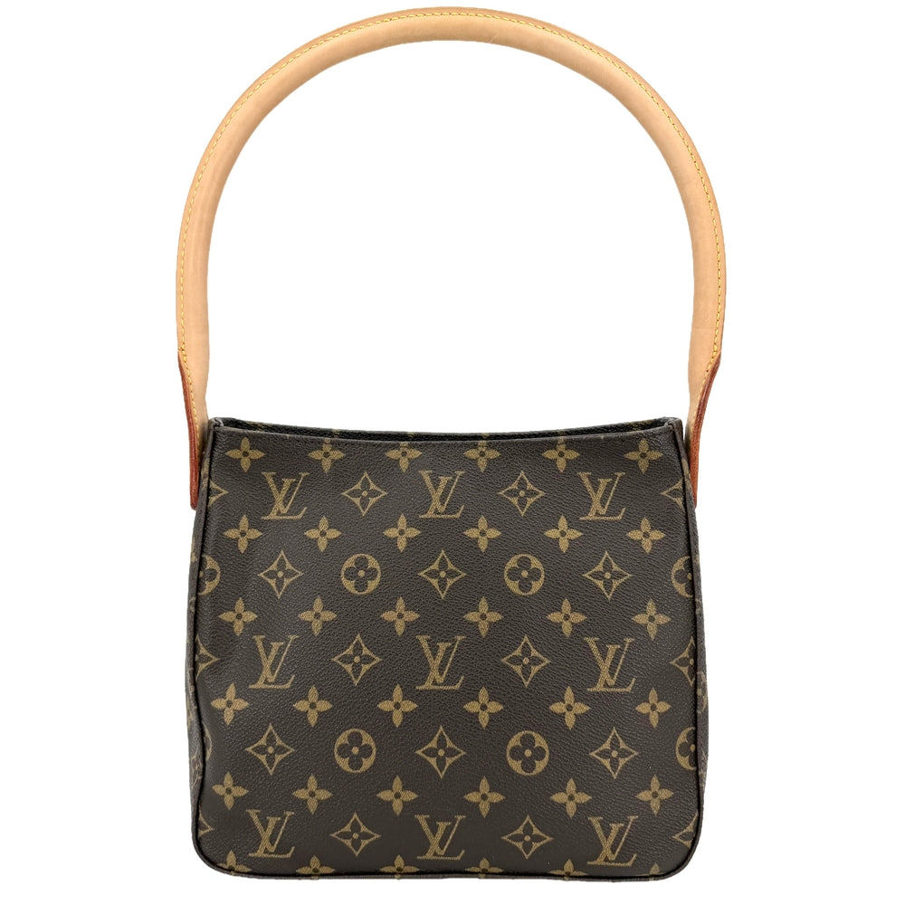 LOUIS VUITTON ルイヴィトン ハンドバッグ ルーピング MM M51146 モノグラムキャンバス ブラウン 茶 ゴールド金具 レディース【中古品】