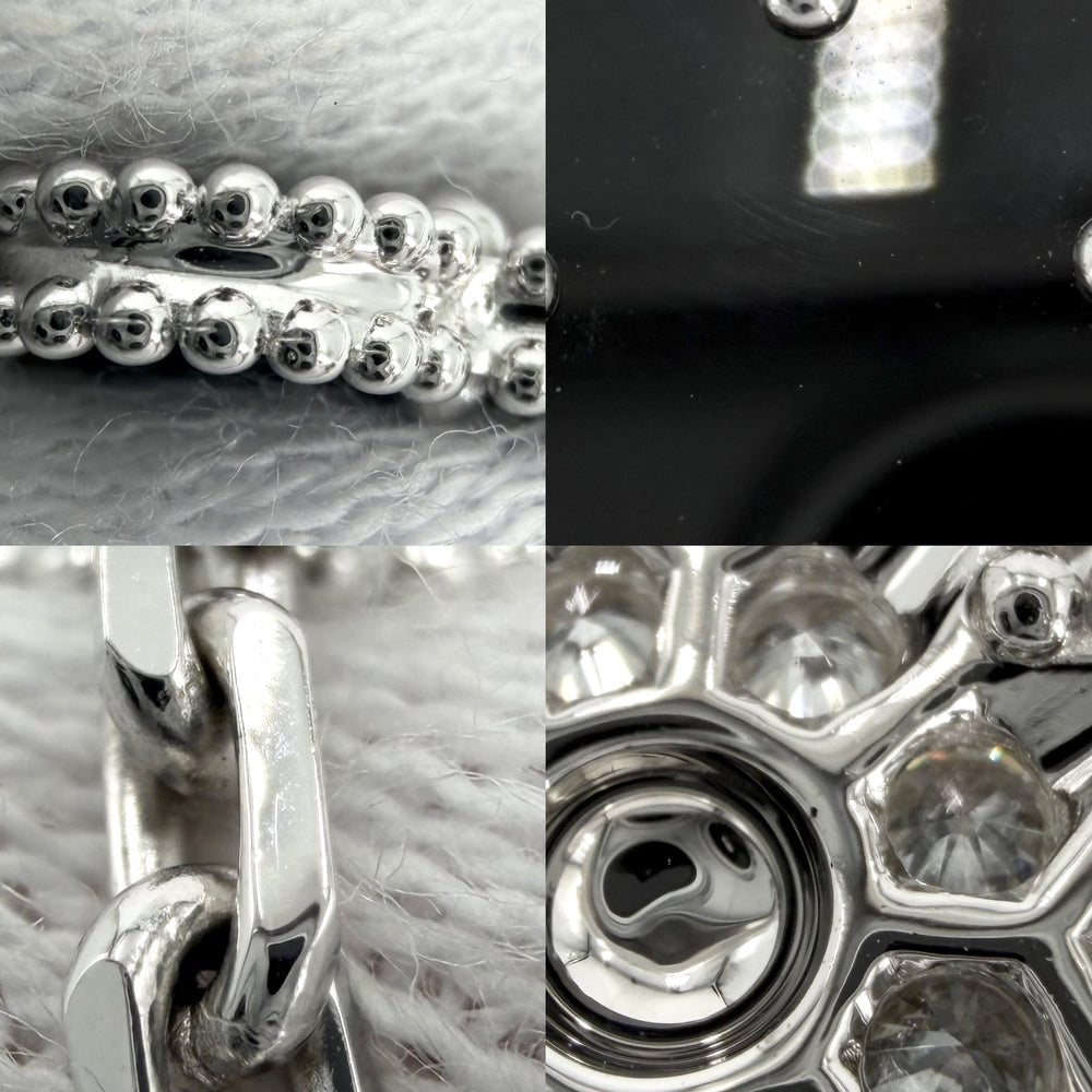 Van Cleef & Arpels ヴァンクリーフ＆アーペル ネックレス ロングネックレス ヴィンテージアルハンブラ ジュエリー 20モチーフ K18ホワイトゴールド ダイヤモンド VCARP2R800 ブラック 黒 レディース 約49.3g【中古品】