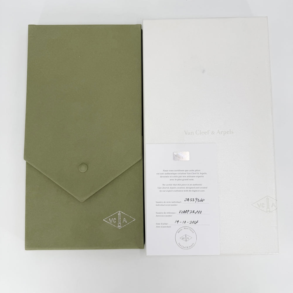 Van Cleef & Arpels ヴァンクリーフ＆アーペル ネックレス ロングネックレス ヴィンテージアルハンブラ ジュエリー 20モチーフ K18ホワイトゴールド ダイヤモンド VCARP2R800 ブラック 黒 レディース 約49.3g【中古品】