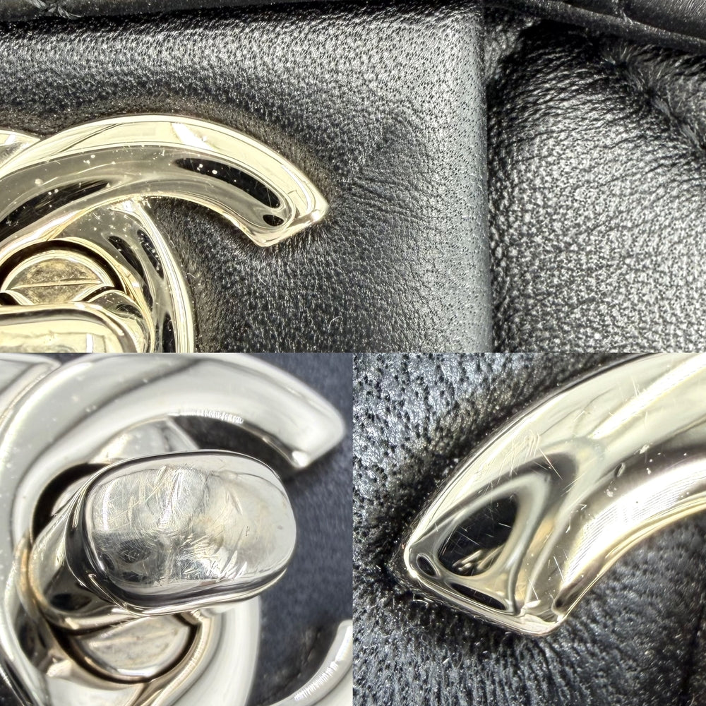 CHANEL シャネル リュック ココマーク マトラッセ ドローストリング レザー ブラック 黒 ゴールド金具 レディース【中古品】