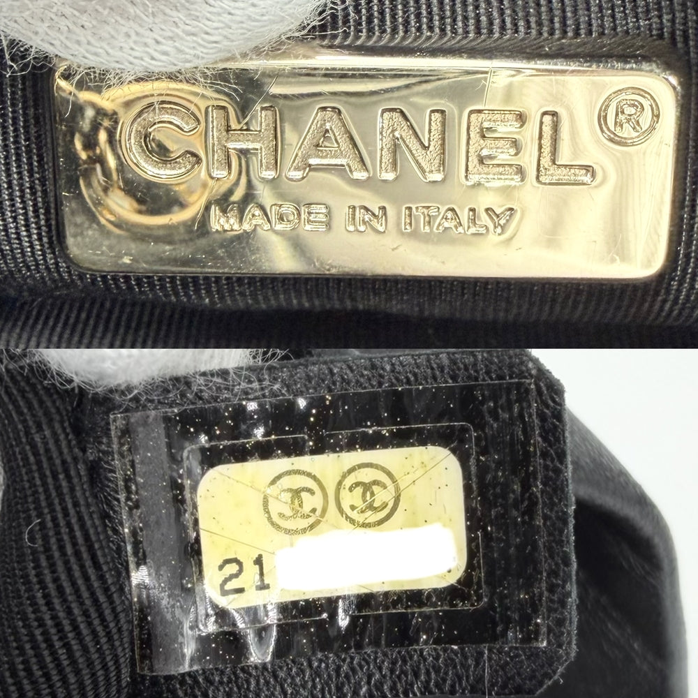 CHANEL シャネル リュック ココマーク マトラッセ ドローストリング レザー ブラック 黒 ゴールド金具 レディース【中古品】