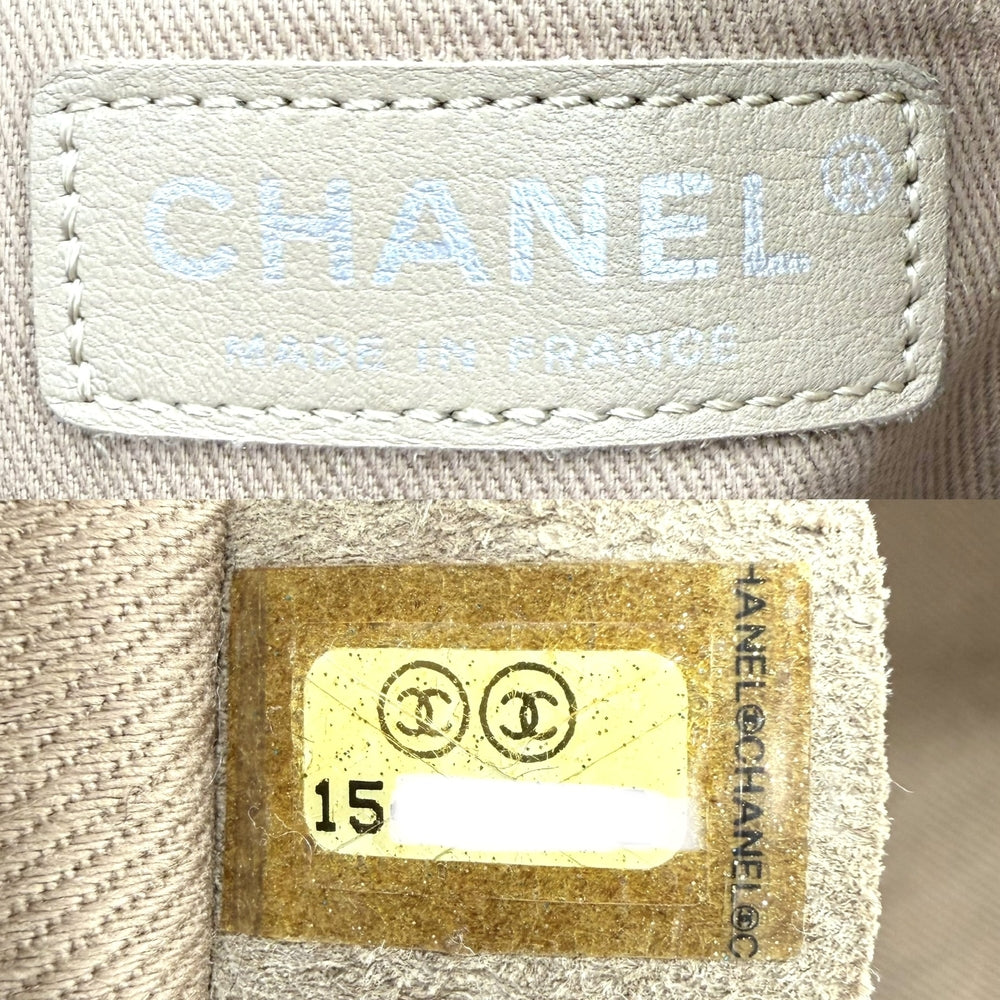 CHANEL シャネル 2WAY ハンドバッグ マトラッセ ショルダーバッグ ココマーク 秋 冬 ウール レザー グレー シルバー金具 レディース【中古品】
