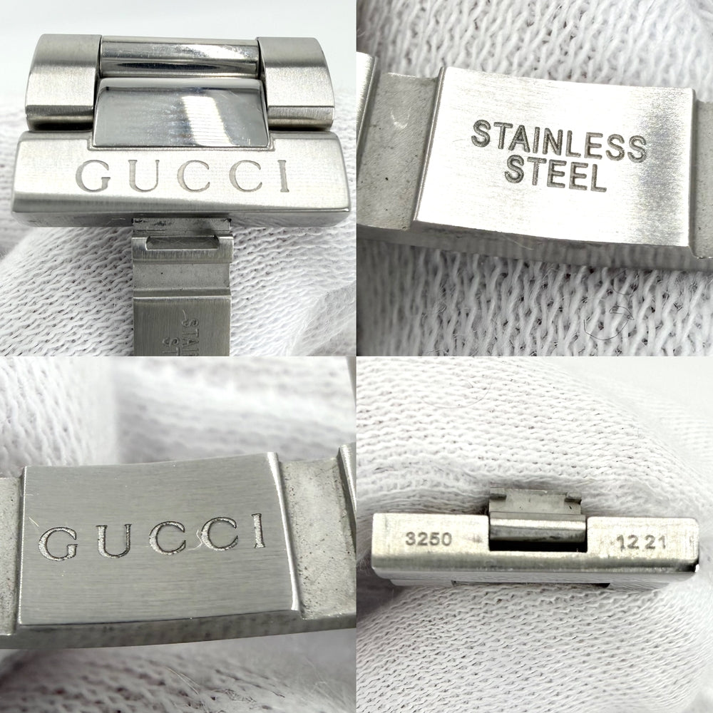 GUCCI グッチ 腕時計 デイト ダイブ ウォッチ QZ グリーン文字盤 YA136222 クオーツ ステンレススチール シルバー グリーン 緑 メンズ【中古品】