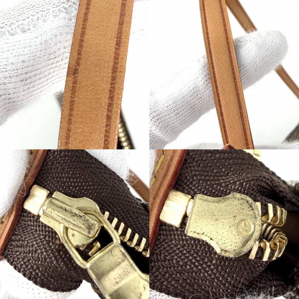 LOUIS VUITTON ルイヴィトン ハンドバッグ ポシェット アクセソワール M51980 モノグラムキャンバス ブラウン 茶 ゴールド金具 レディース【中古品】