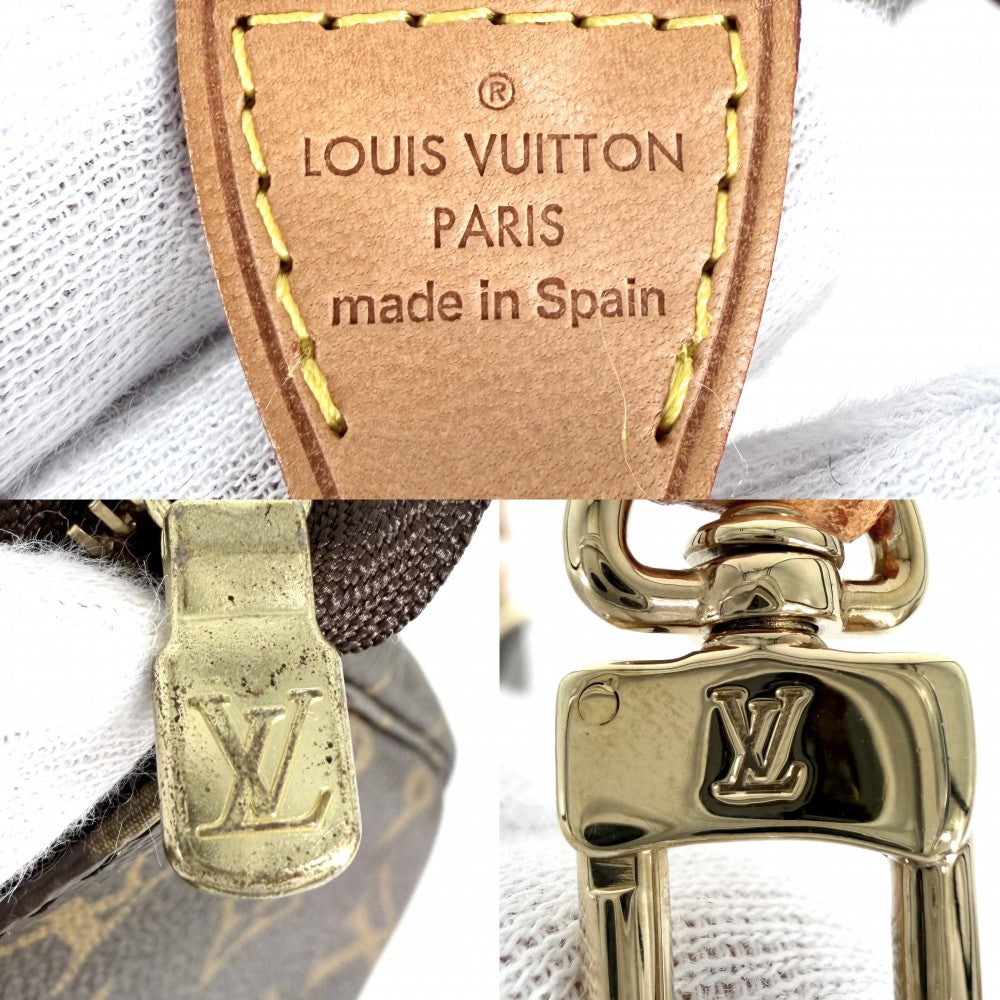 LOUIS VUITTON ルイヴィトン ハンドバッグ ポシェット アクセソワール M51980 モノグラムキャンバス ブラウン 茶 ゴールド金具 レディース【中古品】