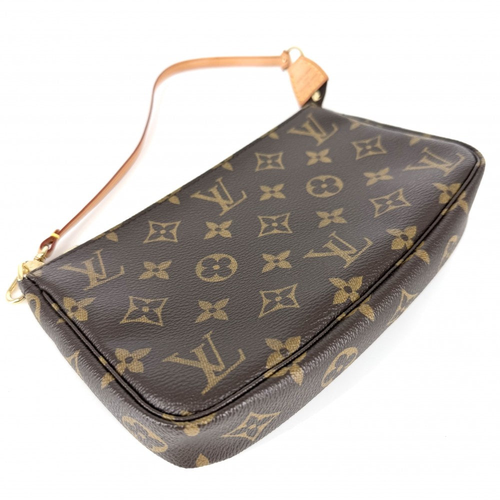 LOUIS VUITTON ルイヴィトン ハンドバッグ ポシェット アクセソワール M51980 モノグラムキャンバス ブラウン 茶 ゴールド金具 レディース【中古品】