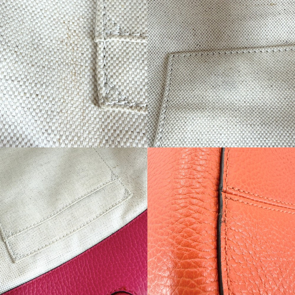 GUCCI グッチ ハンドバッグ スウィング トートバッグ 354408 レザー オレンジ ピンク ゴールド金具 レディース【中古品】