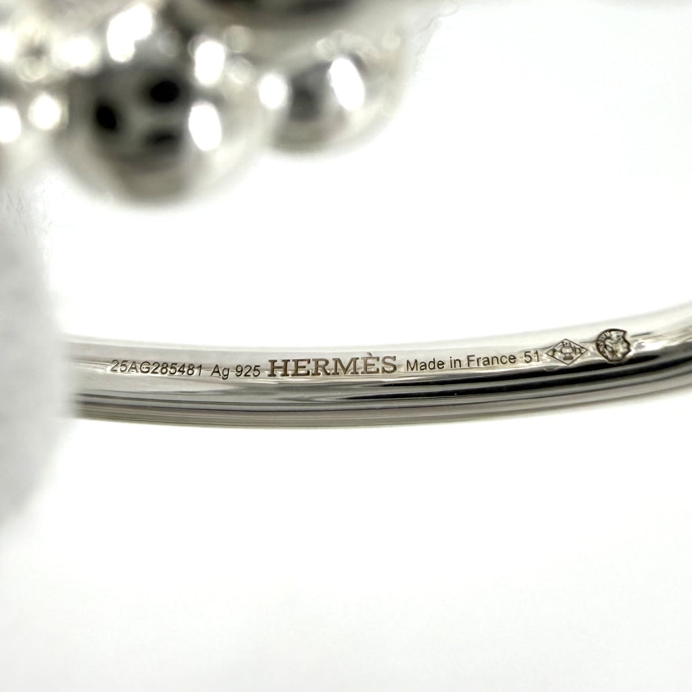 HERMES エルメス 指輪 シェーヌダンクル アレアⅡダブルリング アクセサリー ジュエリー 小物 51サイズ リング シルバー925 ユニセックス 約20.8g【中古品】