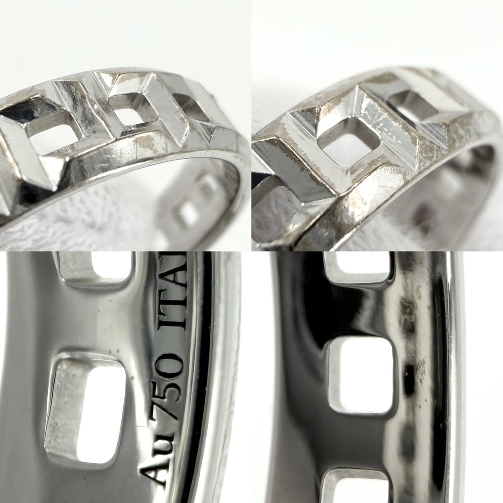 TIFFANY&Co. ティファニー 指輪 T トゥルー ナロー リング ジュエリー アクセサリー Au750 18金WG K18ホワイトゴールド 約22.5号 レディース 約6.2g【中古品】