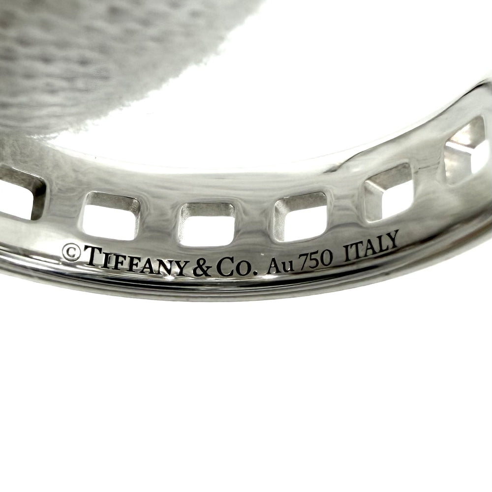 TIFFANY&Co. ティファニー 指輪 T トゥルー ナロー リング ジュエリー アクセサリー Au750 18金WG K18ホワイトゴールド 約22.5号 レディース 約6.2g【中古品】