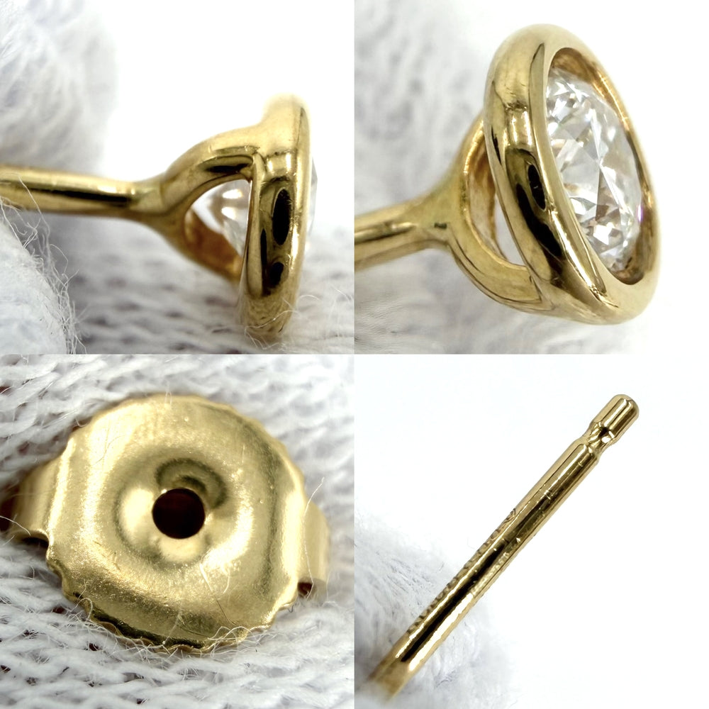 TIFFANY&Co. ティファニー ピアス バイザヤード ジュエリー アクセサリー Au750 18金YG K18イエローゴールド ダイヤモンド レディース 約1.1g【中古品】