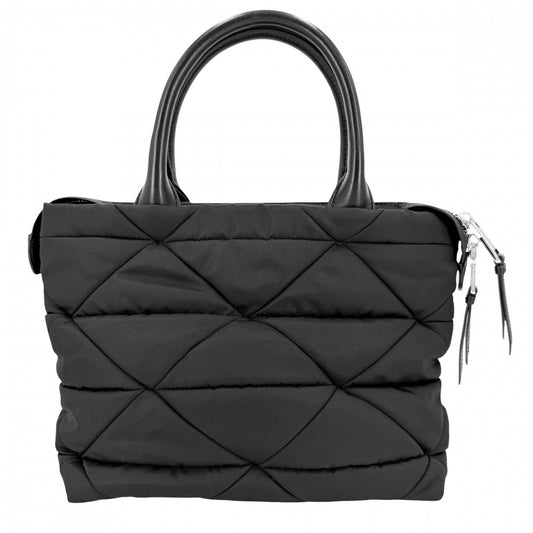 PRADA プラダ 2WAY スモール パデッド ハンドバッグ ショルダーバッグ 1BG373 ナイロン ブラック 黒 シルバー金具 レディース【中古品】