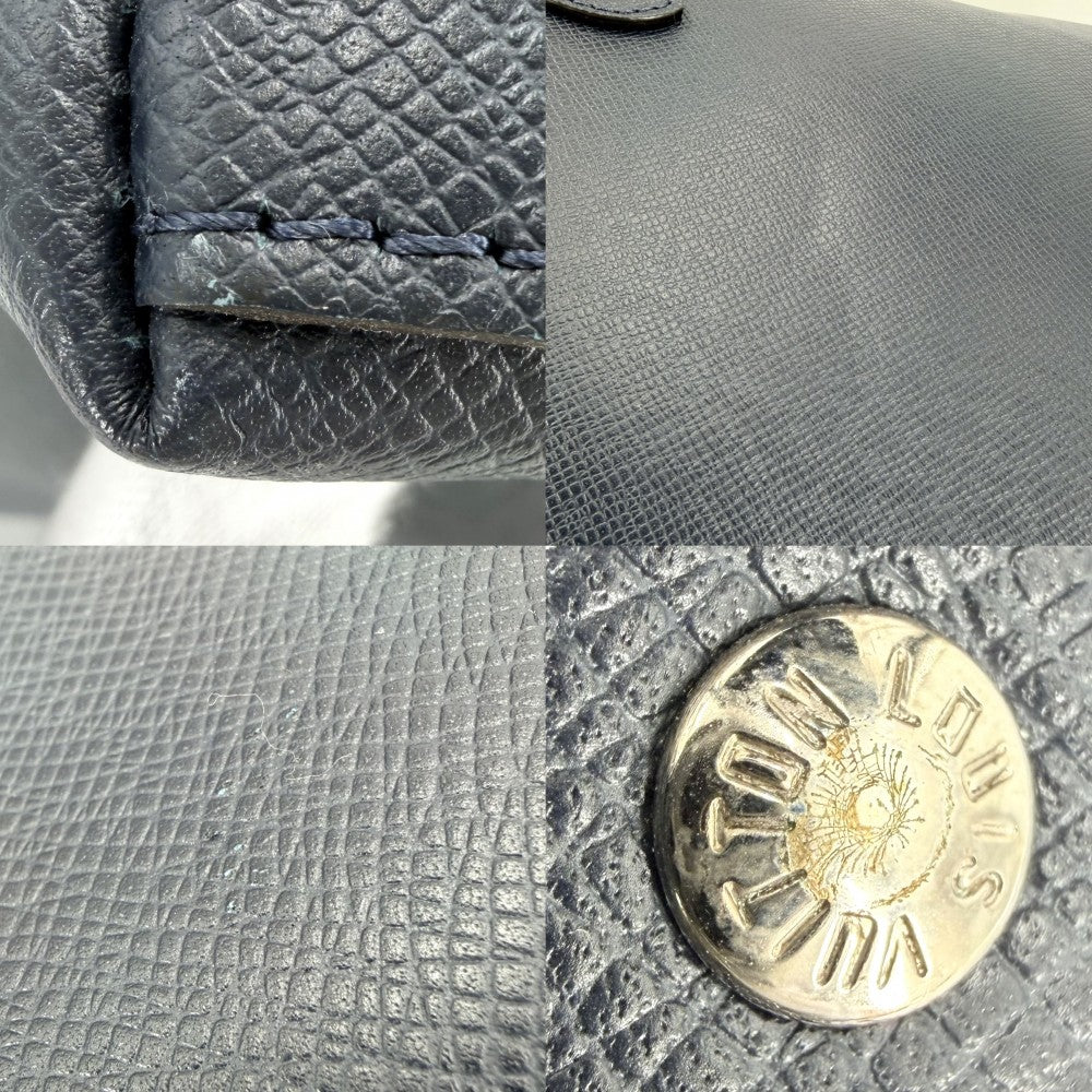 LOUIS VUITTON ルイヴィトン 2WAY タイガ アントン トート ハンドバッグ ショルダーバッグ ビジネスバッグ M33432 ネイビー 紺 シルバー金具 メンズ【中古品】