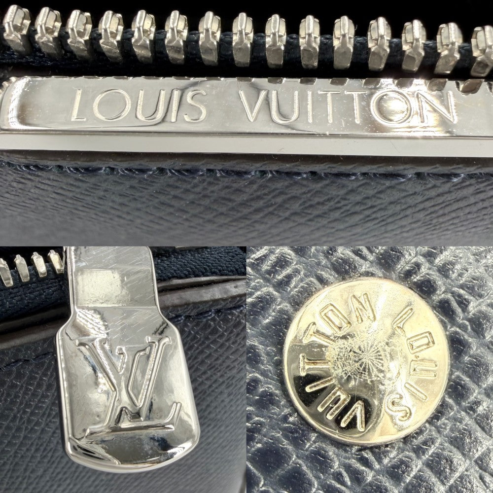 LOUIS VUITTON ルイヴィトン 2WAY タイガ アントン トート ハンドバッグ ショルダーバッグ ビジネスバッグ M33432 ネイビー 紺 シルバー金具 メンズ【中古品】