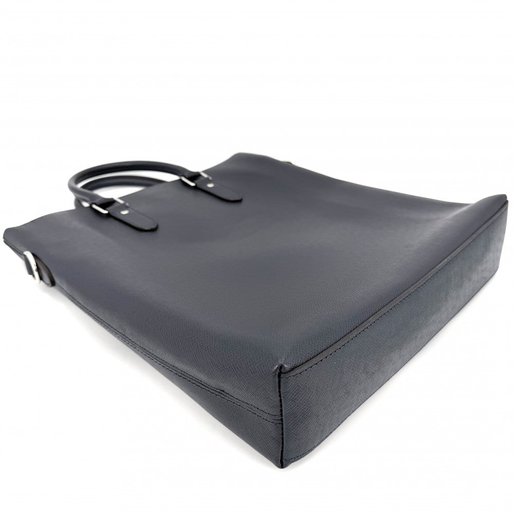 LOUIS VUITTON ルイヴィトン 2WAY タイガ アントン トート ハンドバッグ ショルダーバッグ ビジネスバッグ M33432 ネイビー 紺 シルバー金具 メンズ【中古品】