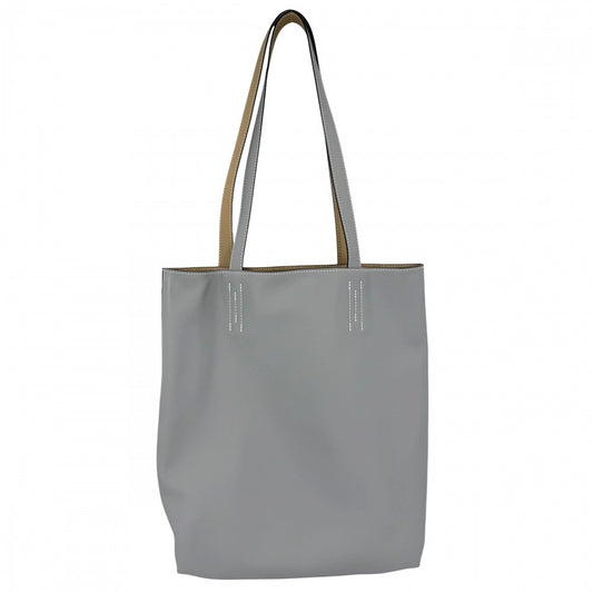 HERMES エルメス トートバッグ ネオドゥブルセンス35 リバーシブル ハンドバッグ Double Sens K刻印 レザー グレー系 ブラウン系 レディース 2025年【中古品】