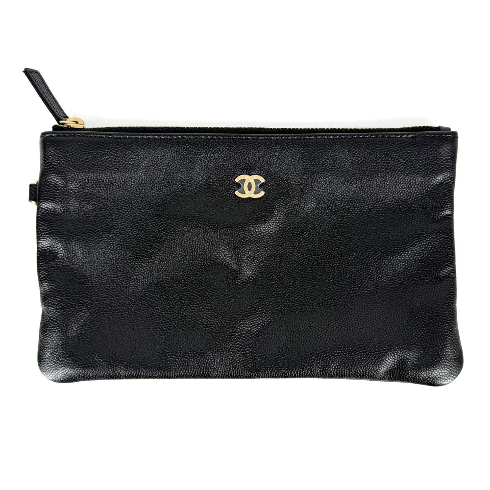 CHANEL シャネル ハンドバッグ マトラッセ シャネル25 セミショルダーバッグ ココマーク キャビアスキン ブラック 黒 ゴールド金具 レディース【中古品】