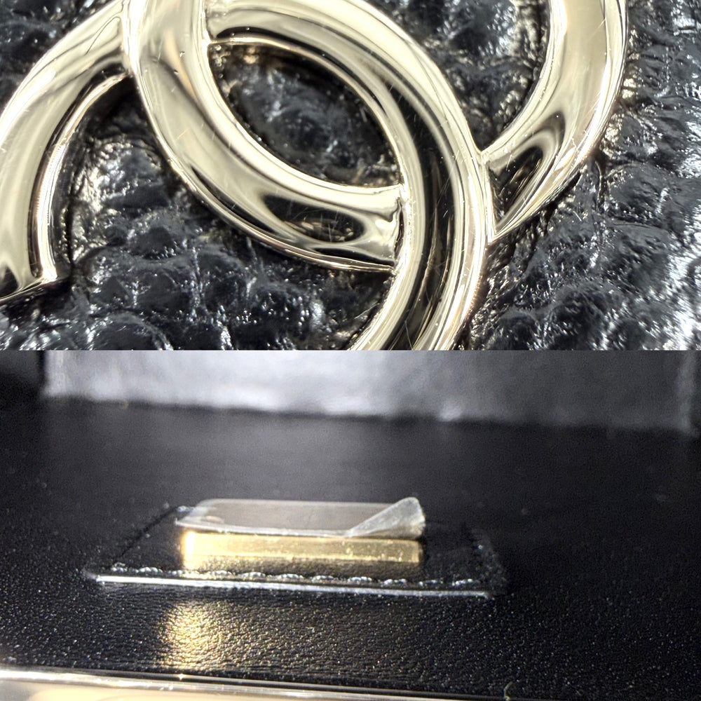 CHANEL シャネル ショルダーバッグ マトラッセ イヴニング ココマーク キャビアスキン ブラック 黒 ゴールド金具 レディース【中古品】