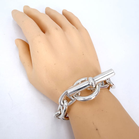 HERMES エルメス ブレスレット シェーヌダンクルTGM アクセサリー ジュエリー 12コマ シルバー925 メンズ 約112.5g【中古品】