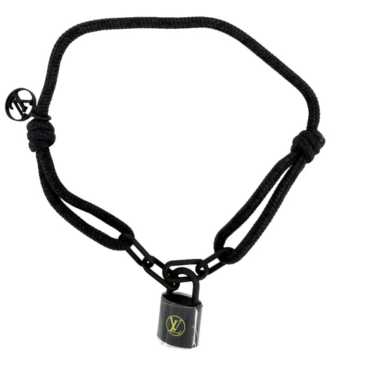 LOUIS VUITTON ルイヴィトン ブレスレット ブラスレ ロックイット アクセサリー ヴァージル･アブロー チタン Q05270 ブラック 黒 メンズ 約3g【中古品】