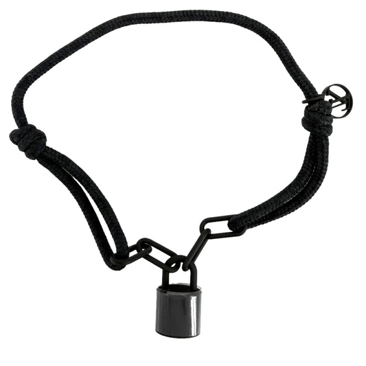 LOUIS VUITTON ルイヴィトン ブレスレット ブラスレ ロックイット アクセサリー ヴァージル･アブロー チタン Q05270 ブラック 黒 メンズ 約3g【中古品】
