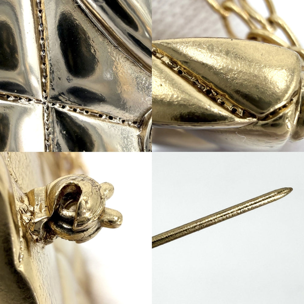 CHANEL シャネル ブローチ マトラッセ ココマーク アクセサリー GP 02P ゴールド レディース 約32.2g 2002年【中古品】