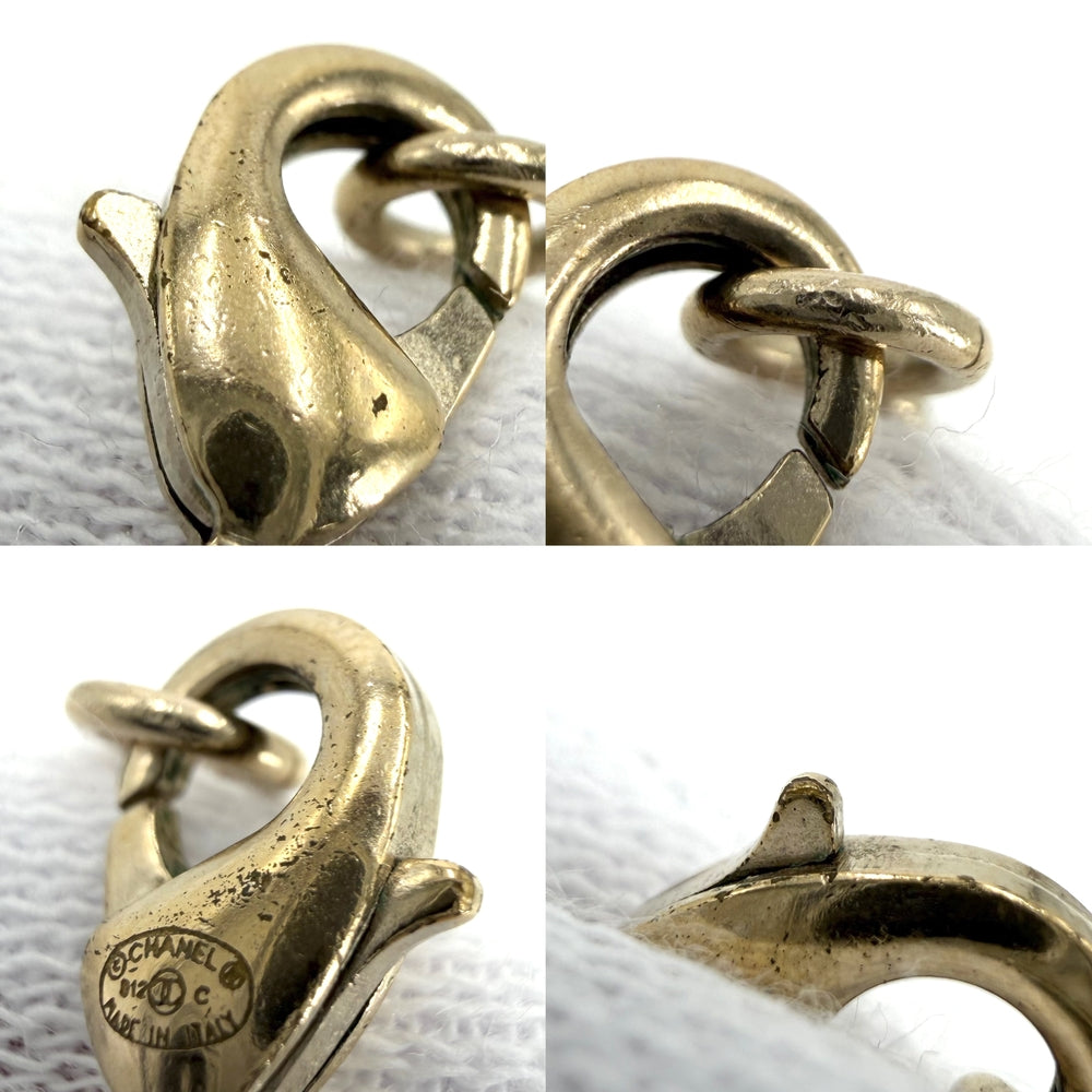 CHANEL シャネル ネックレス ココマーク アクセサリー ロングネックレス GP カラーストーン B12C ゴールド レディース 約7.8g 2012年【中古品】