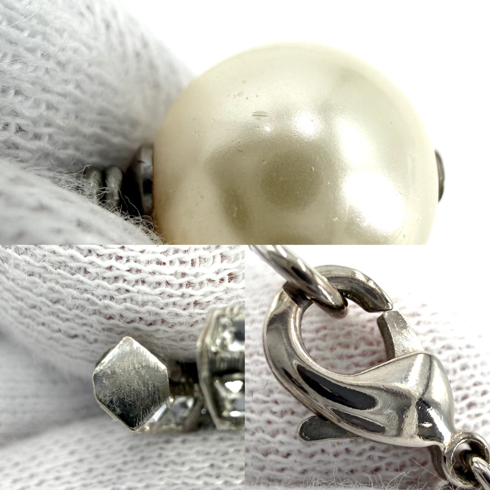 CHANEL シャネル ネックレス ロングネックレス ココマーク アクセサリー ラインストーン フェイクパール GP B14P レディース 約12.5g 2014年【中古品】