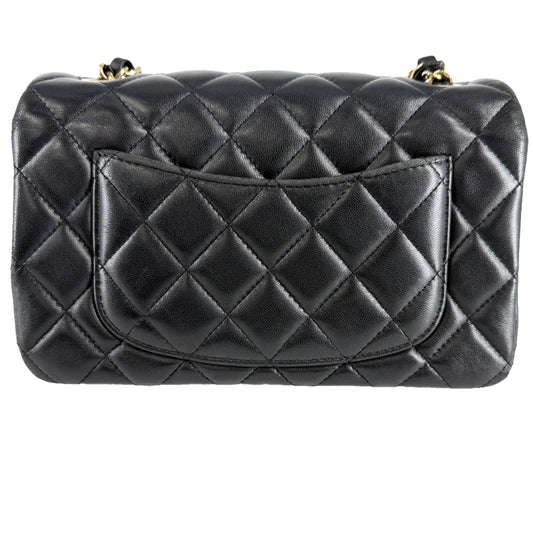 CHANEL シャネル ショルダーバッグ ミニマトラッセ ココマーク ラムスキン ブラック 黒 ゴールド金具 レディース【中古品】