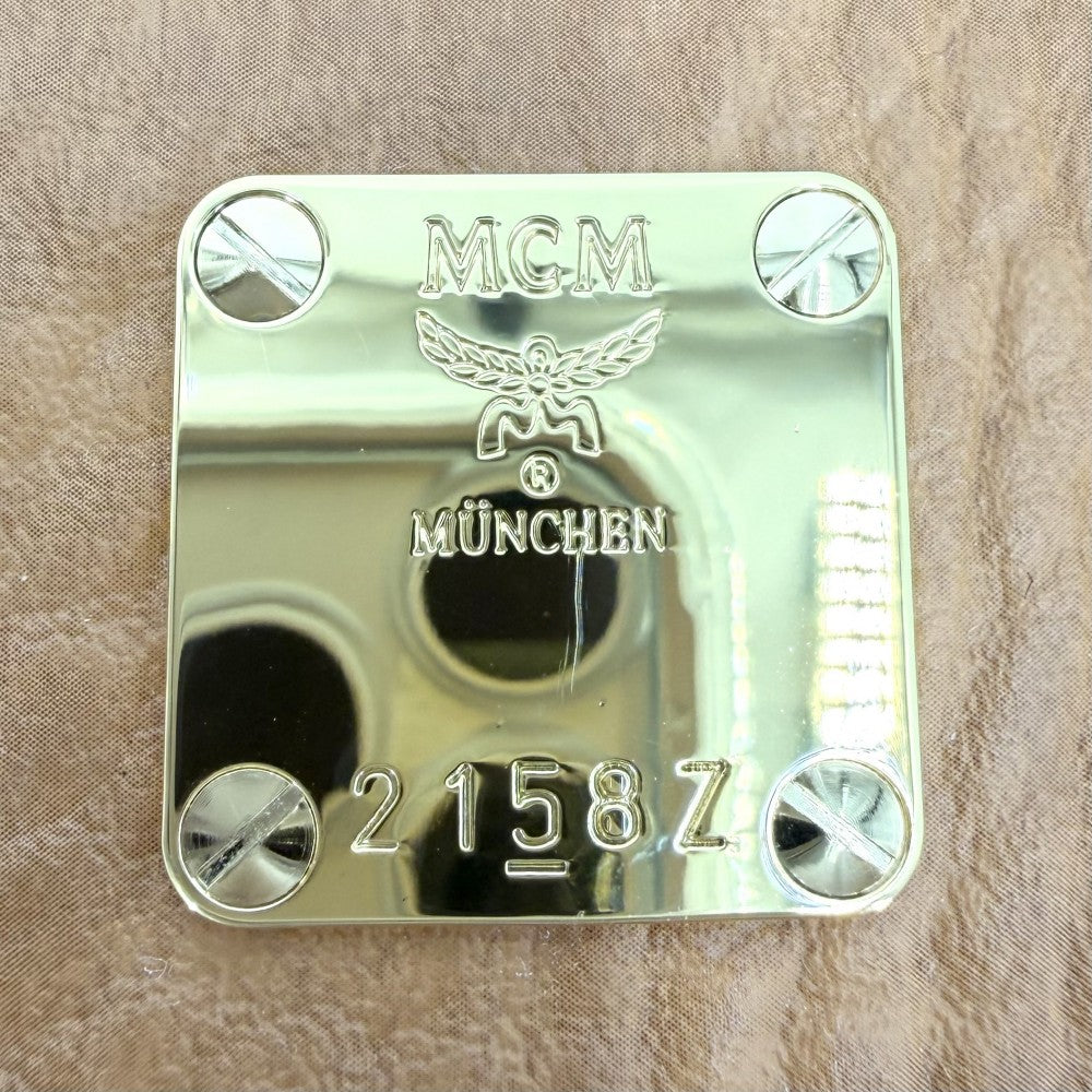 MCM エム・シー・エム 2WAY ヴィセトス TONI ハンドバッグ ショルダーバッグ レザー ブラウン 茶 ゴールド金具 レディース【中古品】