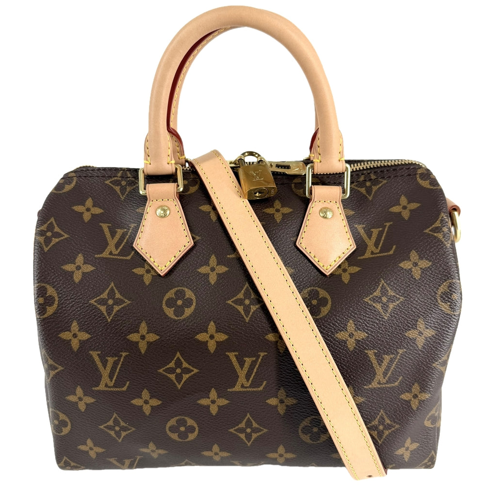 LOUIS VUITTON ルイヴィトン 2WAY スピーディ・バンドリエール25 ショルダーバッグ ハンドバッグ Speedy25 M46977 モノグラムキャンバス ブラウン 茶 ゴールド金具 レディース【中古品】