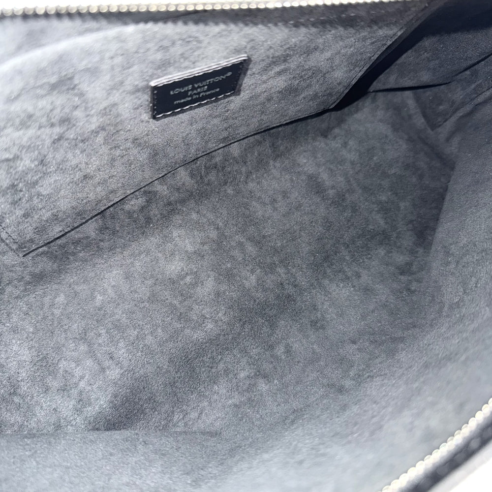 LOUIS VUITTON ルイヴィトン 2WAY LVバイブ キャリーオールEW ハンドバッグ ショルダーバッグ M28160 ラムレザー モノグラム ブラック 黒 シルバー金具 レディース【中古品】
