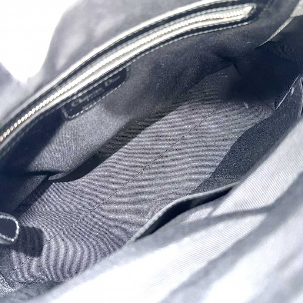 Christian Dior クリスチャンディオール ハンドバッグ カレーニナ レザー ブラック 黒 シルバー金具 レディース【中古品】