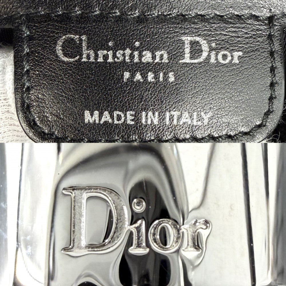 Christian Dior クリスチャンディオール ハンドバッグ カレーニナ レザー ブラック 黒 シルバー金具 レディース【中古品】